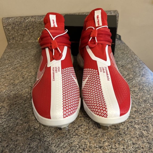 Nike Zoom Force Trout 7 Red/White Metal Baseball Cleats CI3134-601 Mens‎ Size 14 - Picture 5 of 8